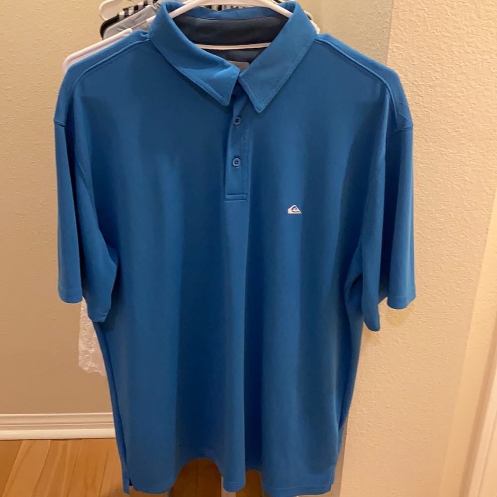 Quicksilver Waterman Blue Polo
